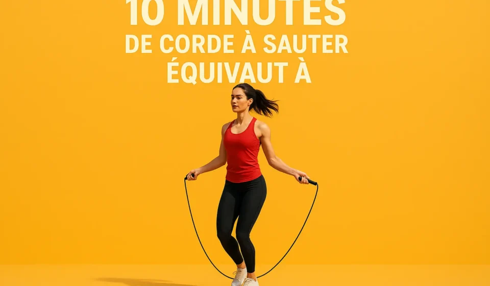 10 min corde à sauter équivaut à 30 min jogging